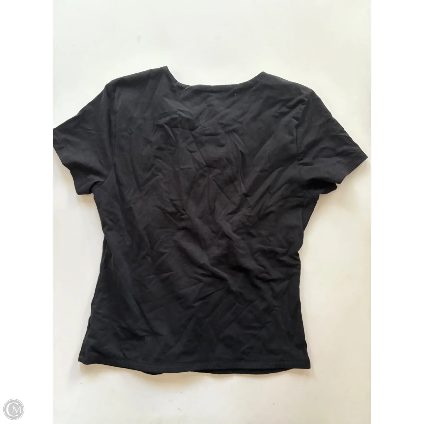 Top Short Sleeve By Tahari In Black, Size: M
