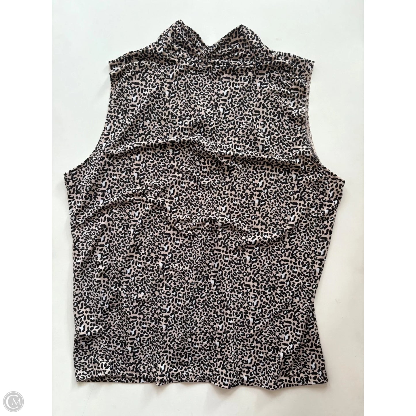 Top Sleeveless By Jones New York In Animal Print, Size: Xl