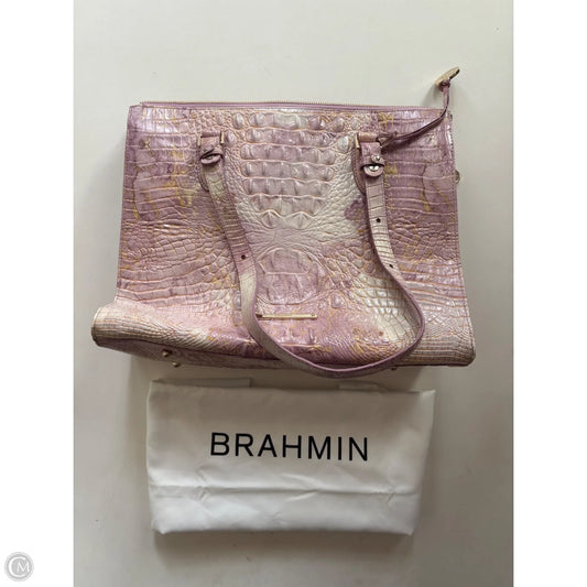 Handbag Designer By Brahmin, Size: Large