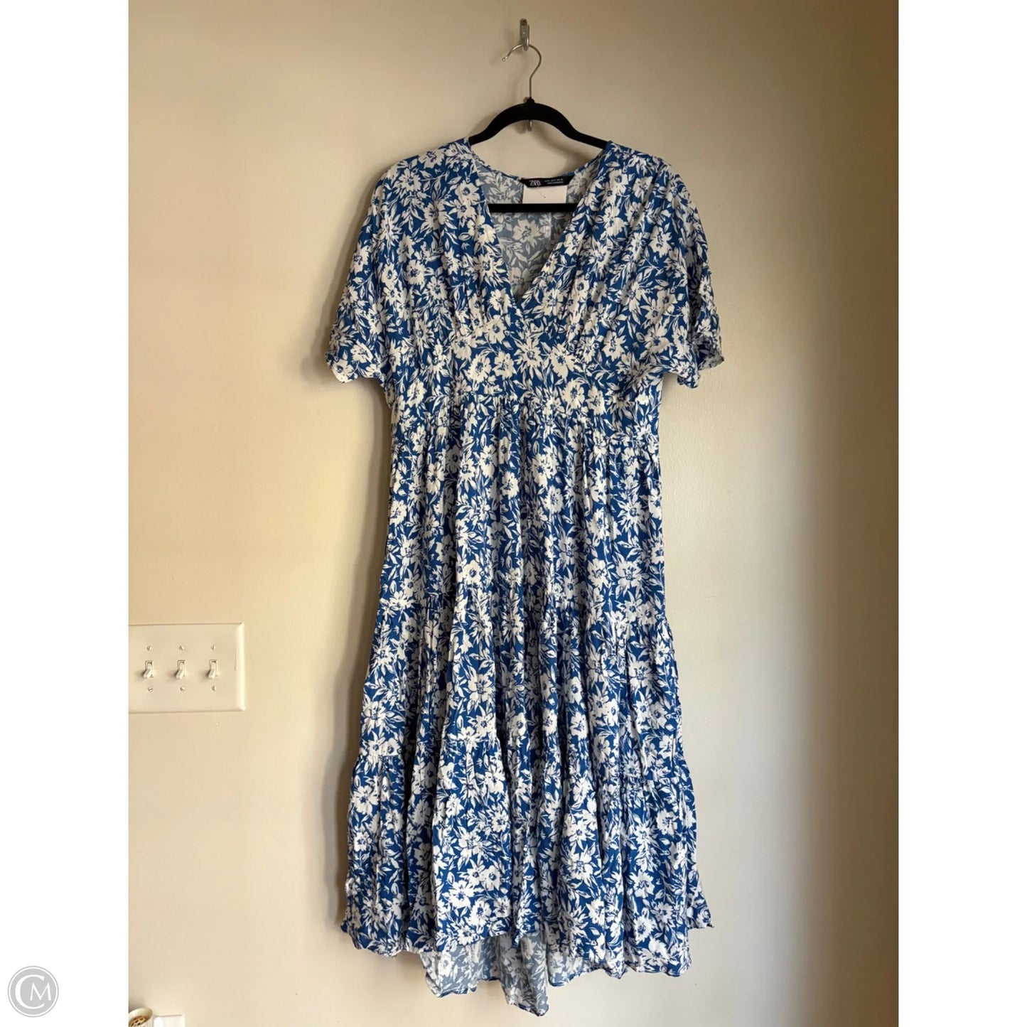 Dress Casual Maxi By Zara In Blue, Size: S