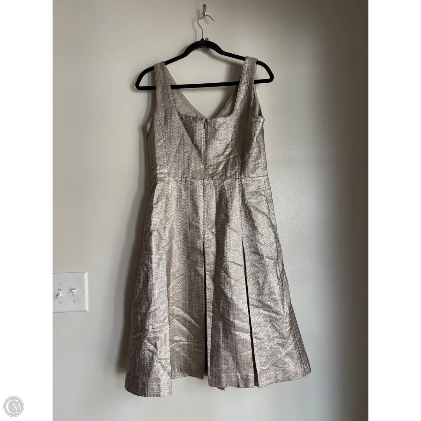 Dress Designer By Lafayette 148 In Gold, Size: S