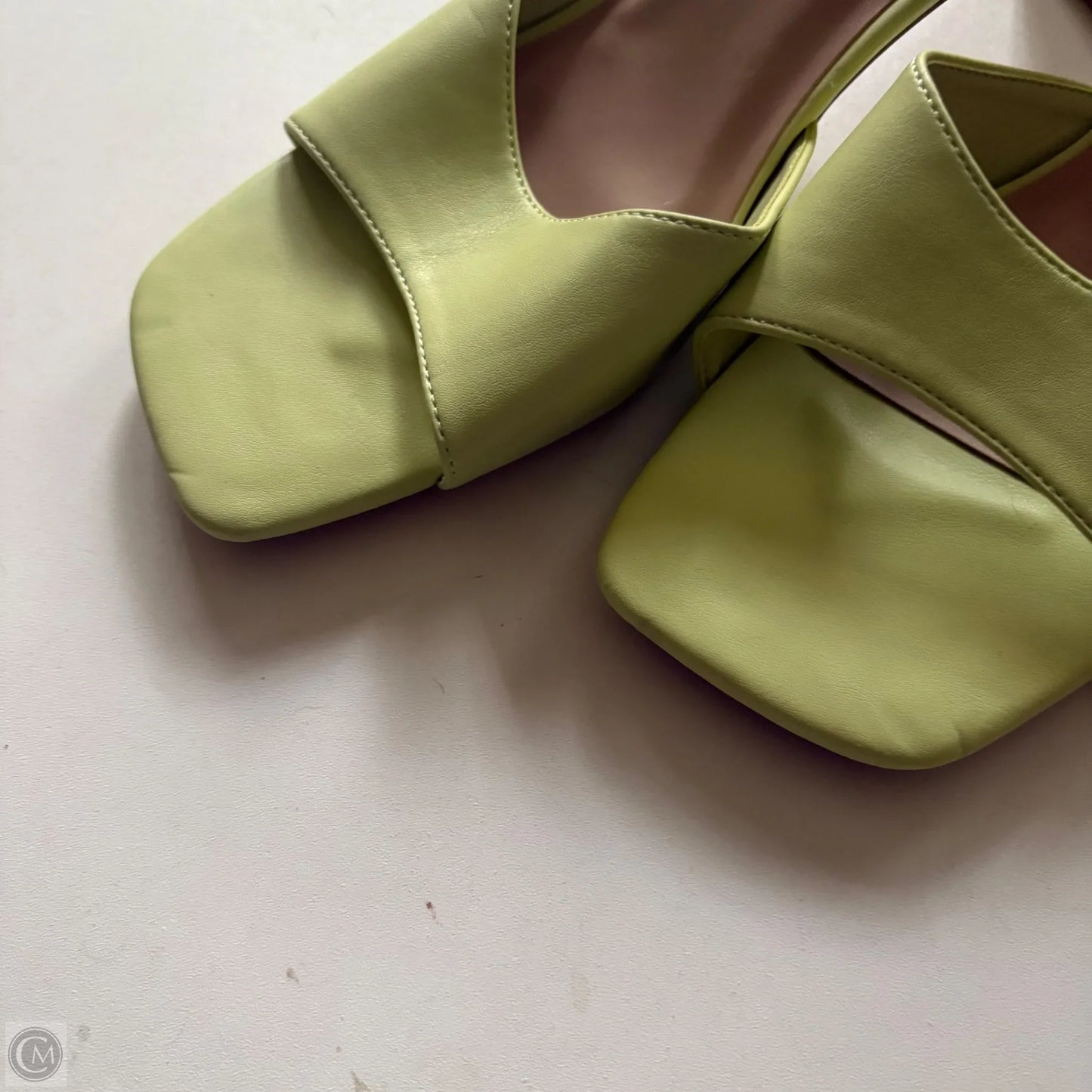 Sandals Heels Block By A New Day In Green, Size: 9.5