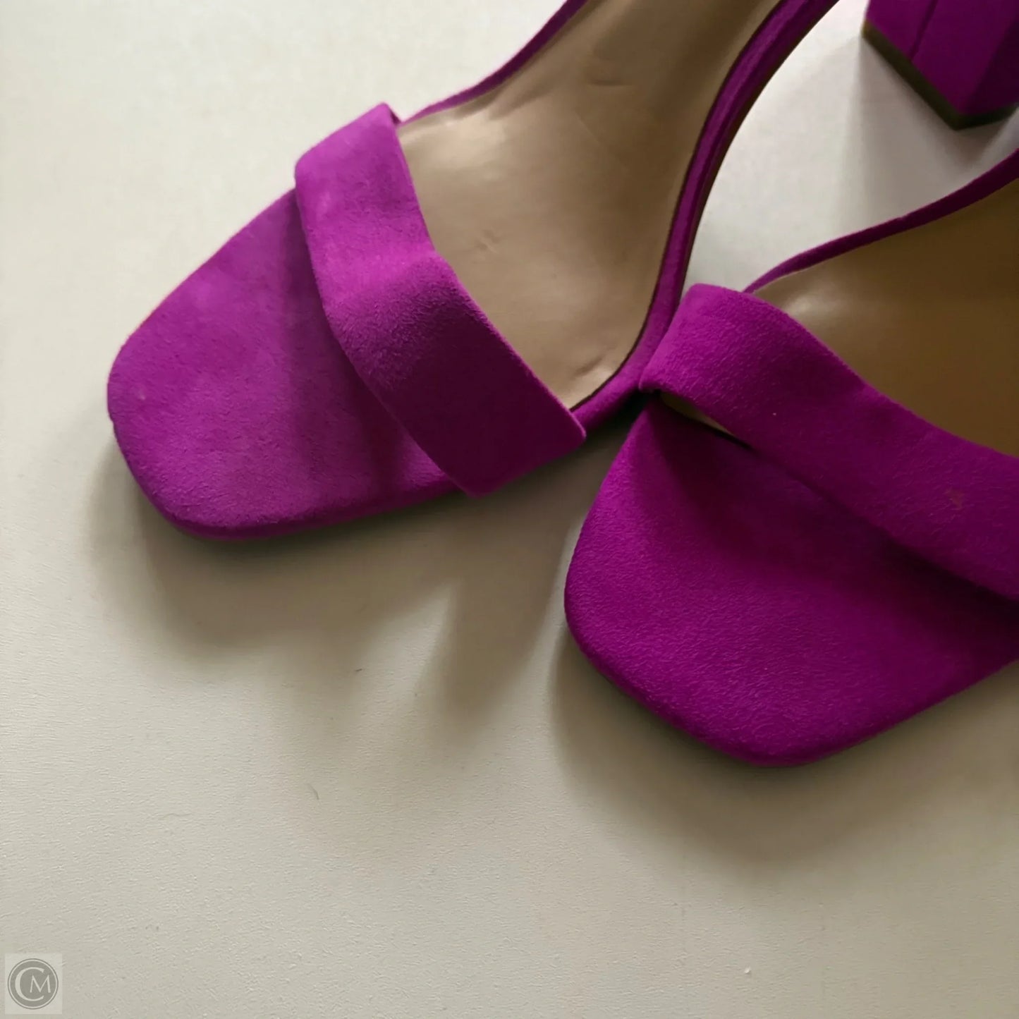 Sandals Heels Block By Inc In Purple, Size: 10