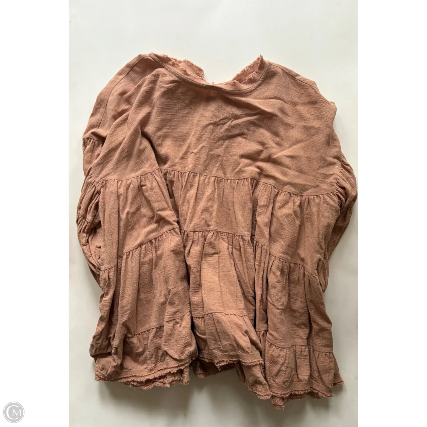 Top Long Sleeve By Free People In Orange, Size: Xs