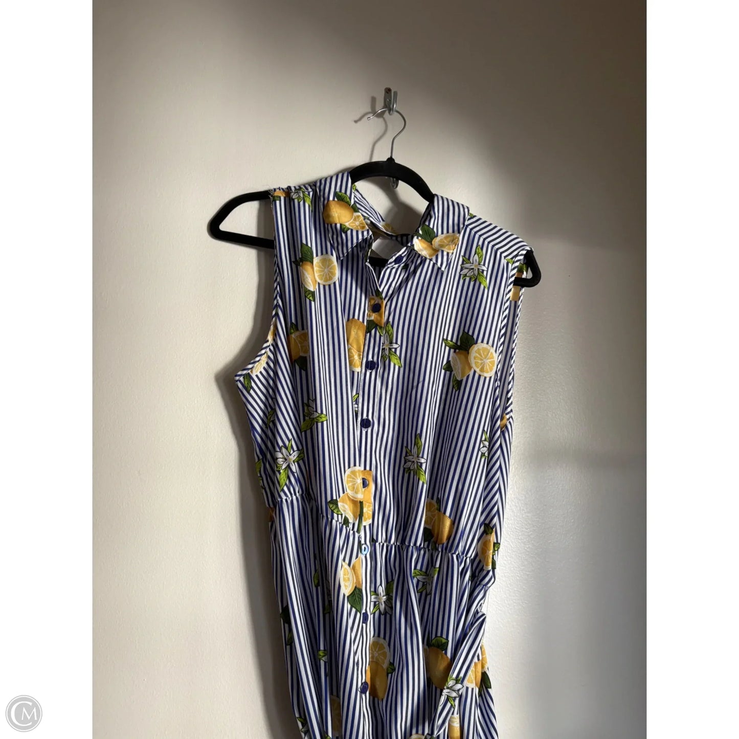 Dress Casual Maxi By Mlle Gabrielle In Striped Pattern, Size: 2x