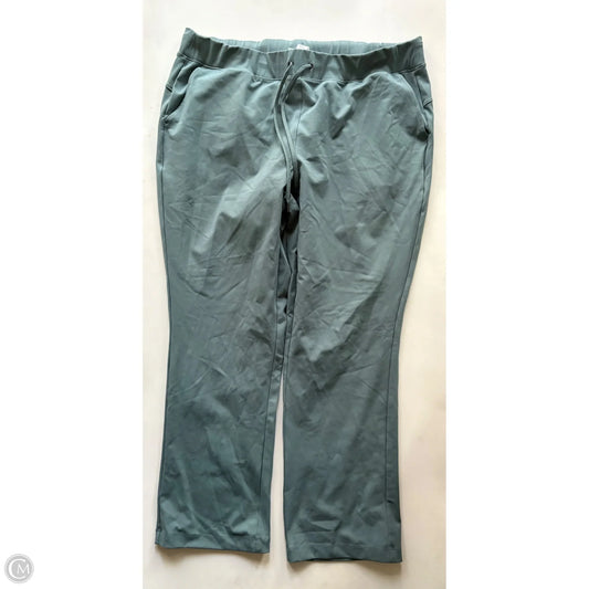 Athletic Pants By Yogalicious In Green, Size: 1x