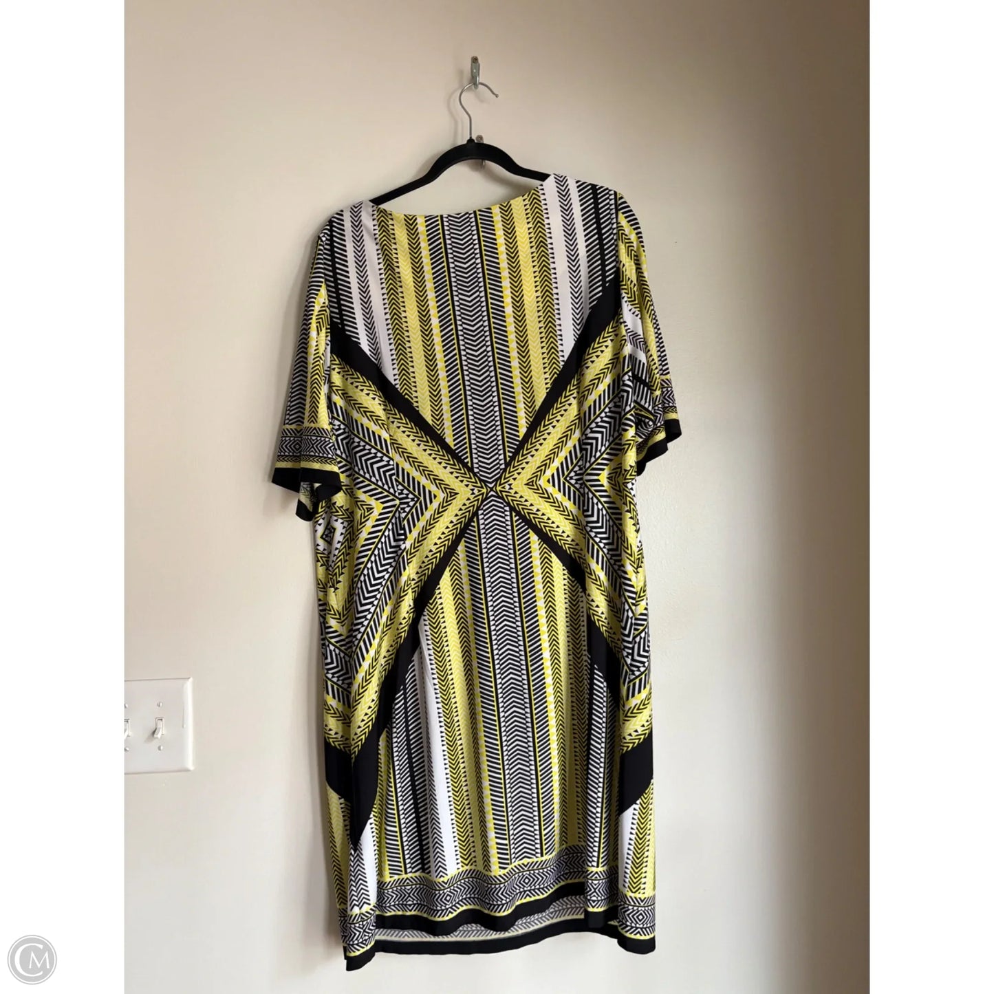 Dress Work By Sandra Darren In Yellow, Size: 1x