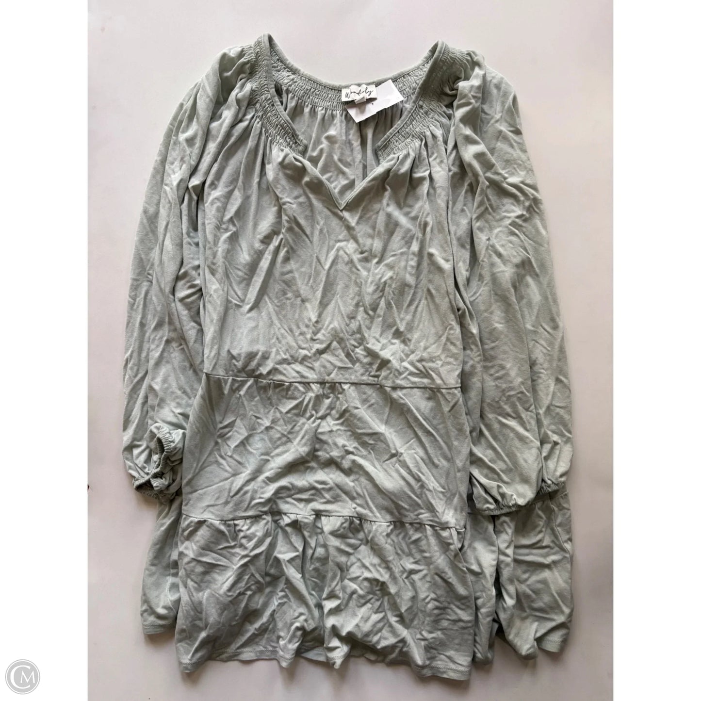 Top Long Sleeve By Wonderly In Green, Size: 2x