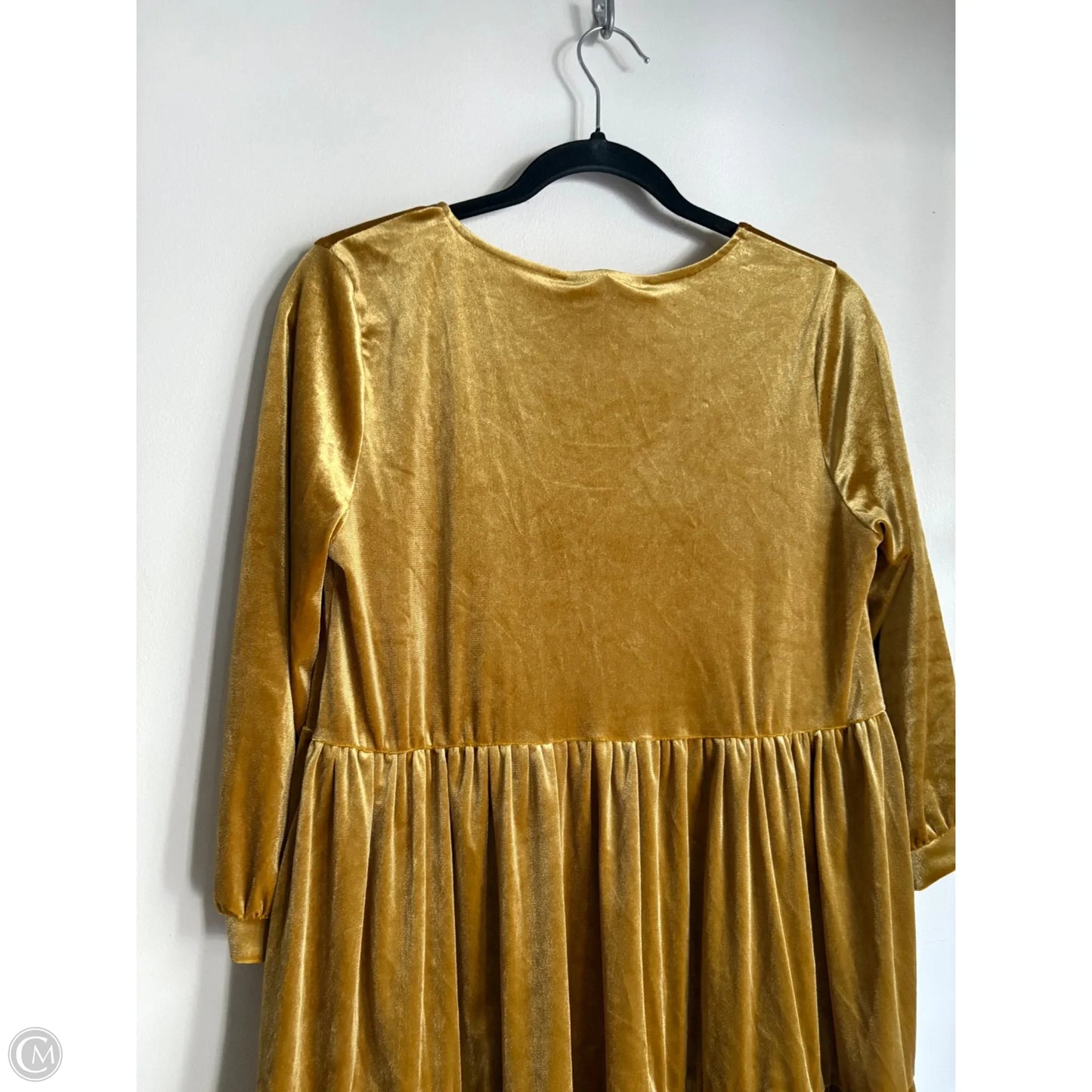 Dress Casual Midi By Karlie In Gold, Size: S