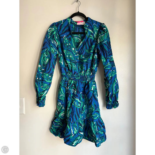 Dress Designer By Lilly Pulitzer In Blue, Size: 4