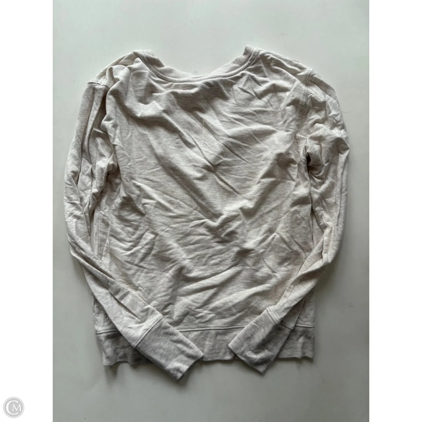 Athletic Top Long Sleeve Crewneck By Athleta In Cream, Size: Xs