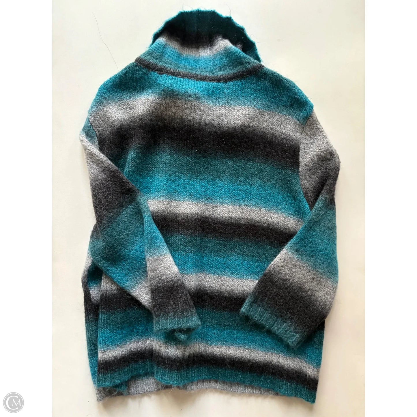 Sweater Cardigan By Peter Nygard In Blue, Size: L