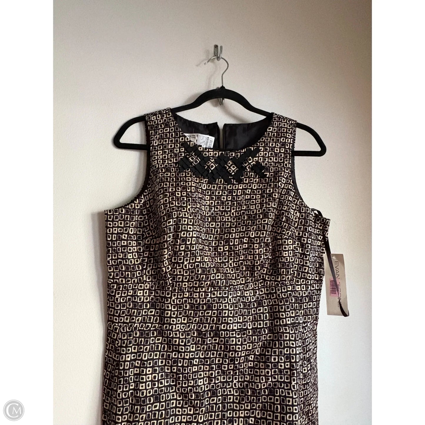 Dress Work By Evan-picone In Black & Brown, Size: L