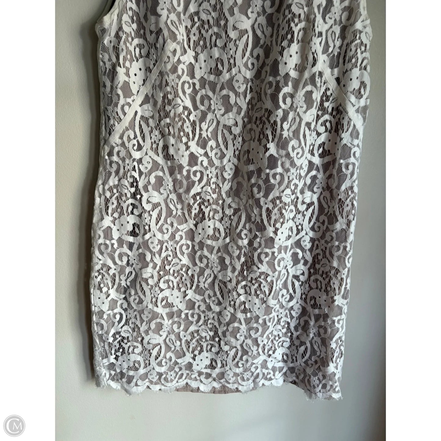 Dress Work By Loft In Cream, Size: Xl