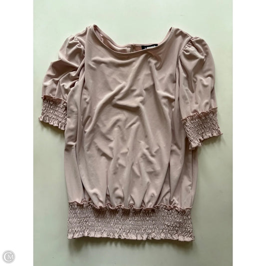 Top Short Sleeve By Express In Pink, Size: M