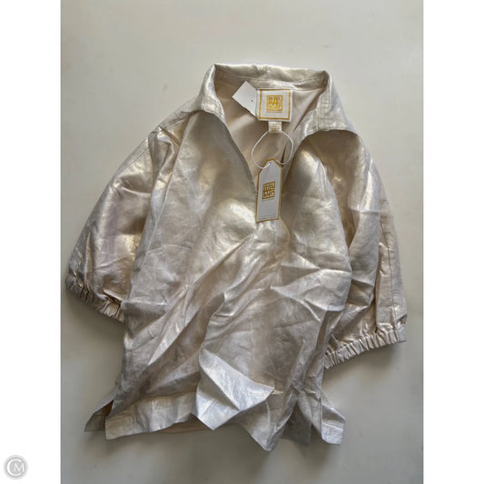 Top Long Sleeve By Emily Mccarthy In Gold, Size: Xs