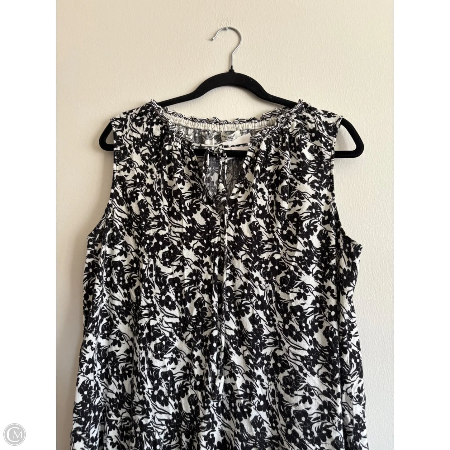 Dress Casual Midi By Max Studio In Black & Cream, Size: 1x