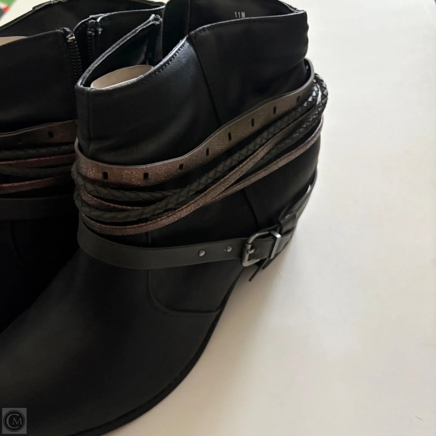 Boots Ankle Heels By Jelly Pop In Black, Size: 11