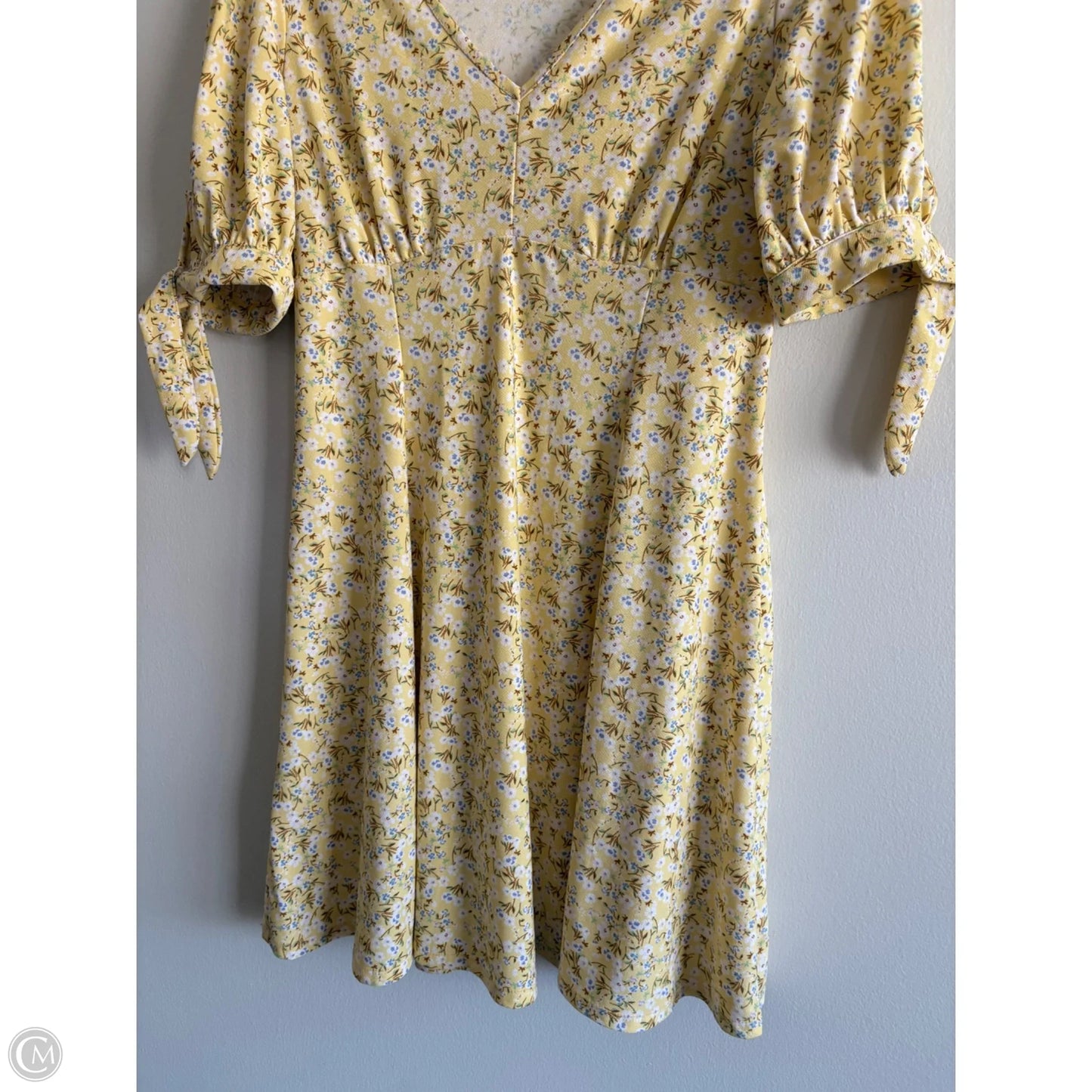 Dress Casual Midi By As U Wish In Yellow, Size: Xl