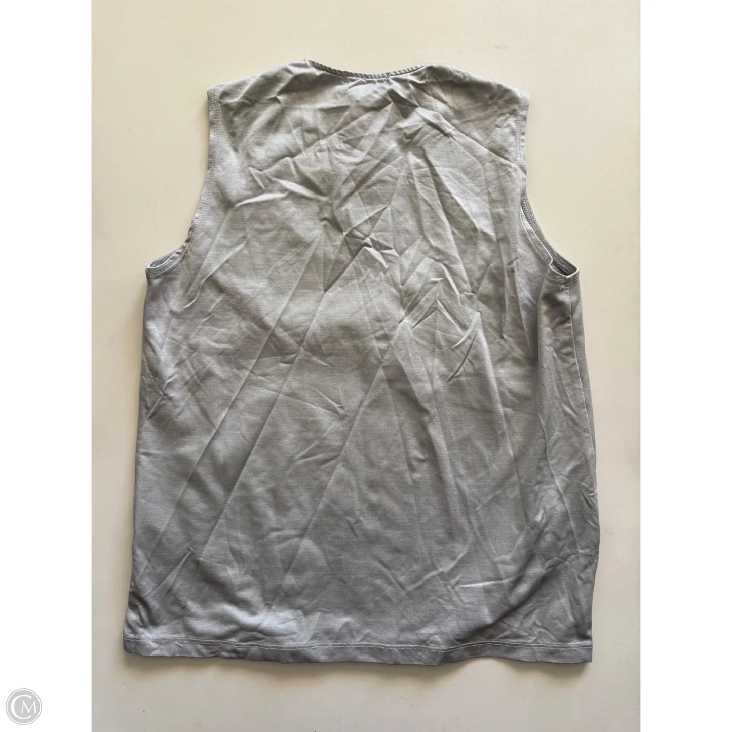 Top Sleeveless By Anue In Silver, Size: L