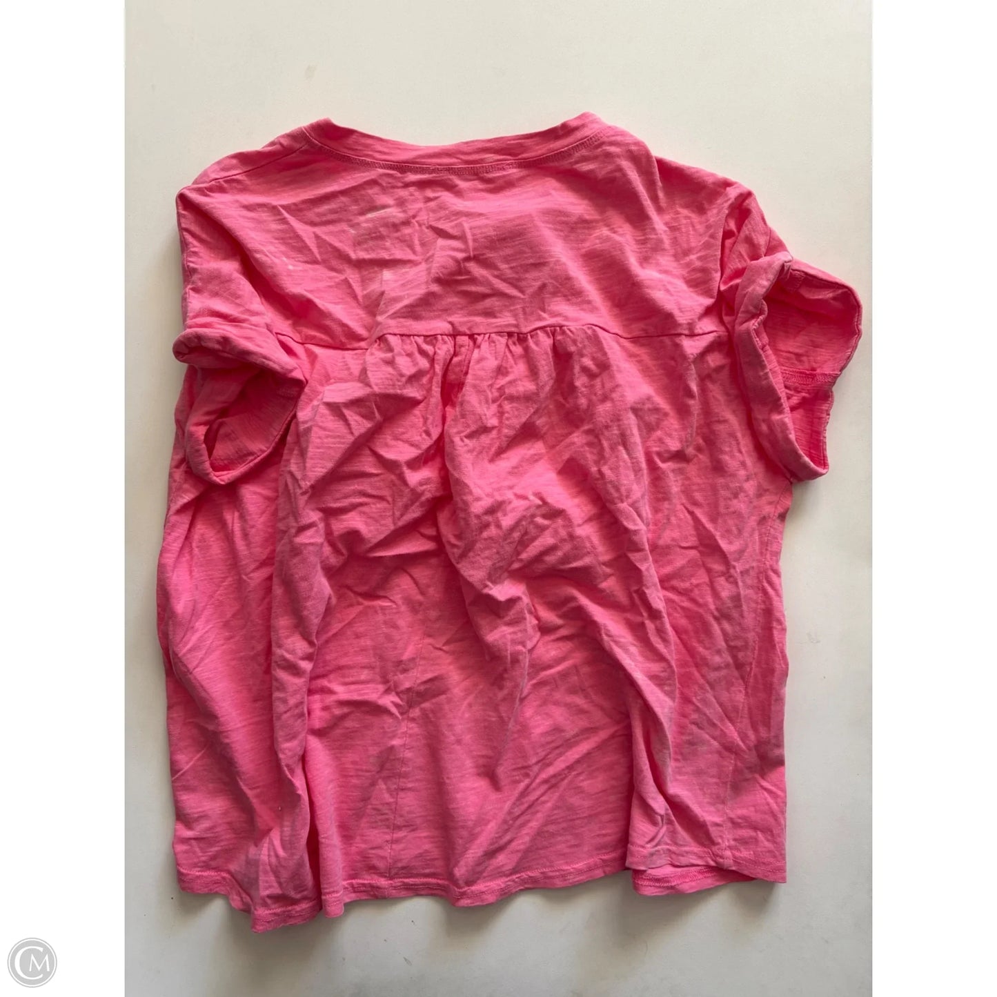 Top Short Sleeve By New In In Pink, Size: L