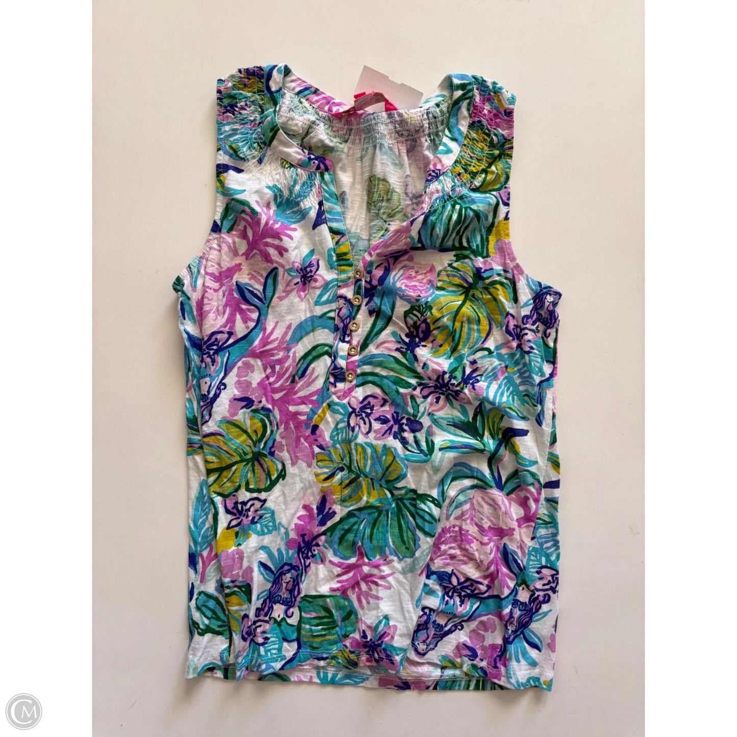 Tank Top Designer By Lilly Pulitzer In Blue, Size: Xs