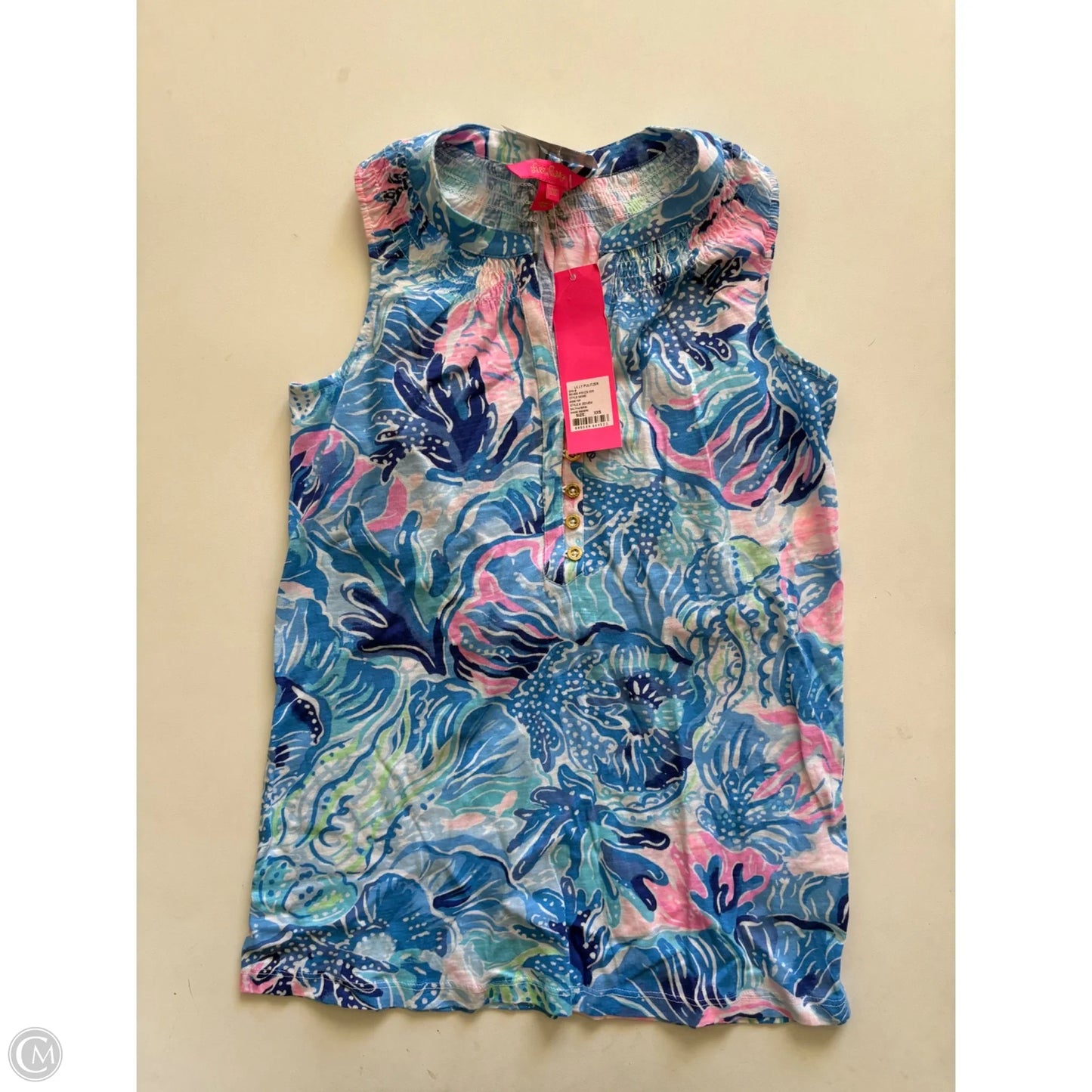Tank Top Designer By Lilly Pulitzer In Blue, Size: Xxs