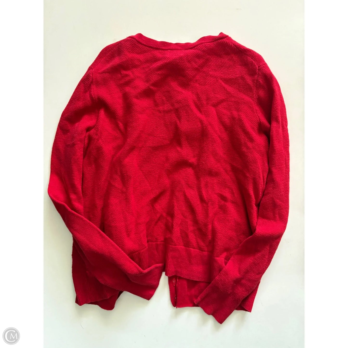 Sweater Cardigan By A New Day In Red, Size: M