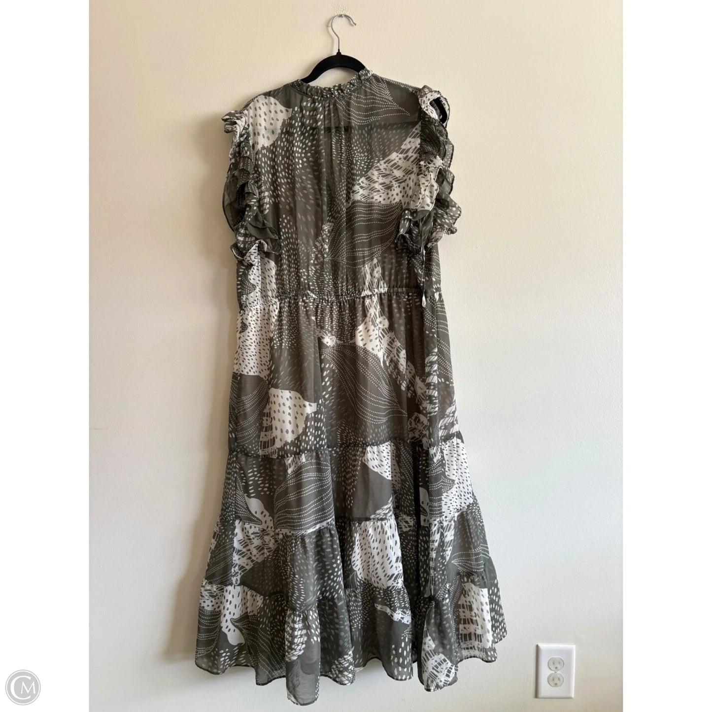Dress Casual Midi By Philosophy In Green, Size: 2x