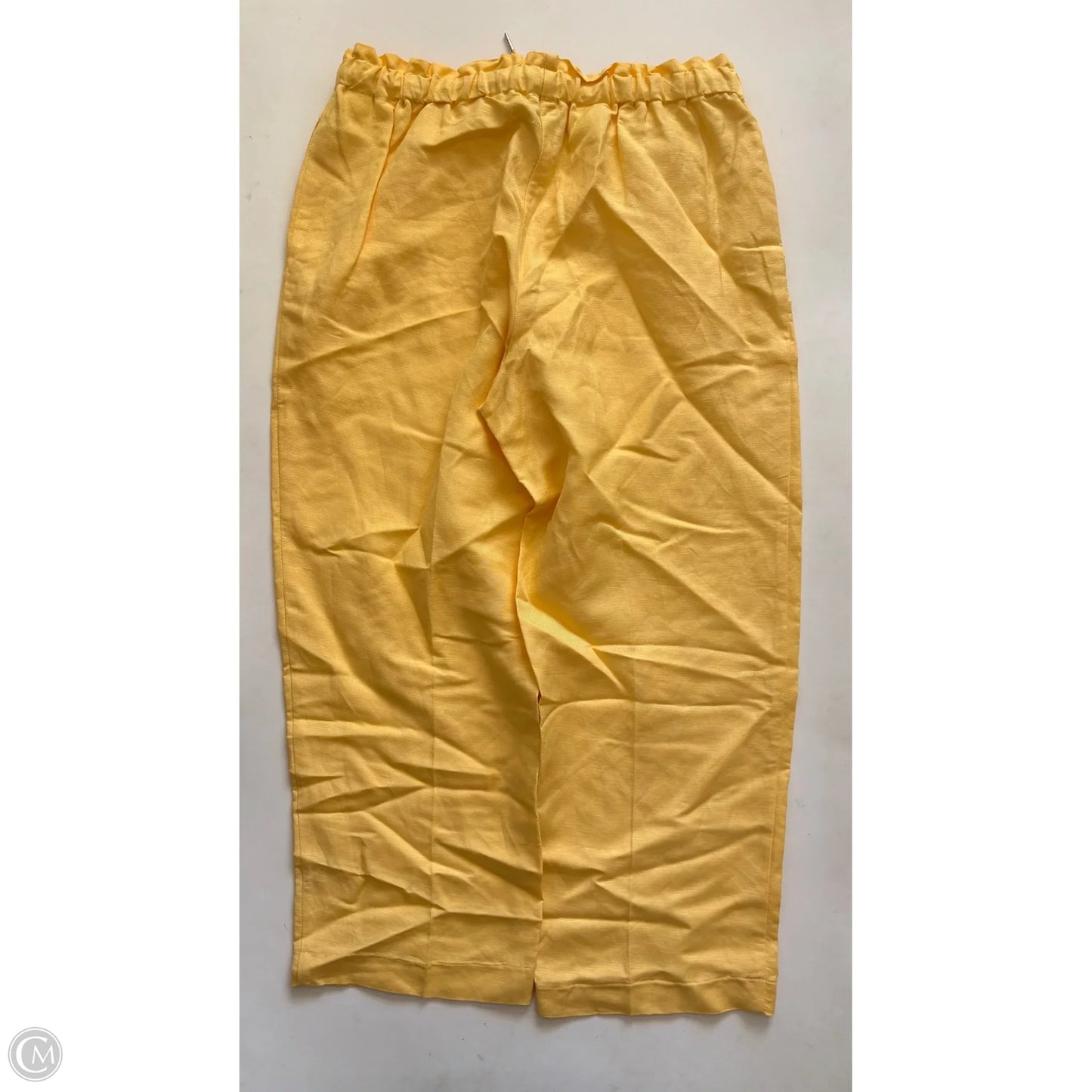 Pants Linen By Anne Klein In Yellow, Size: M