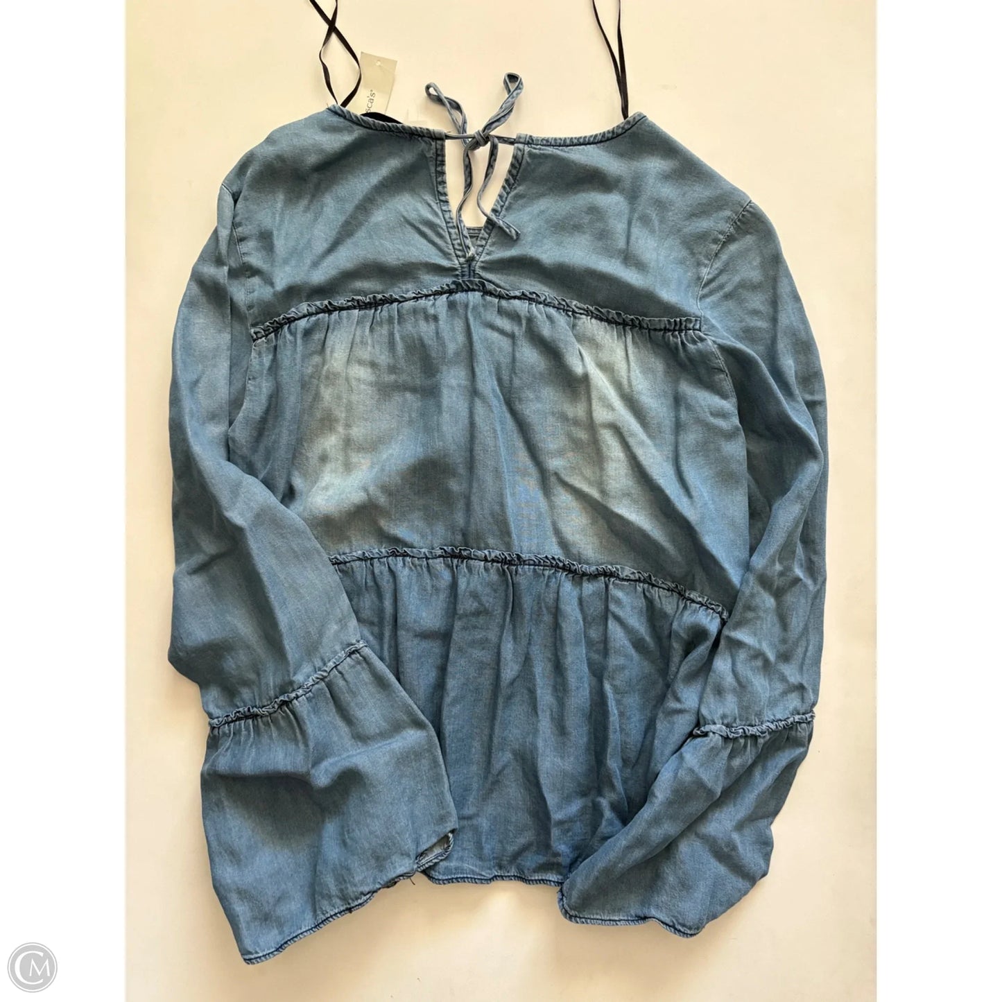 Top Long Sleeve By Blue Rain In Blue, Size: M