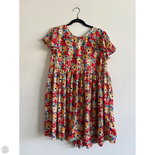 Dress Floral By Umgee, Size: Medium