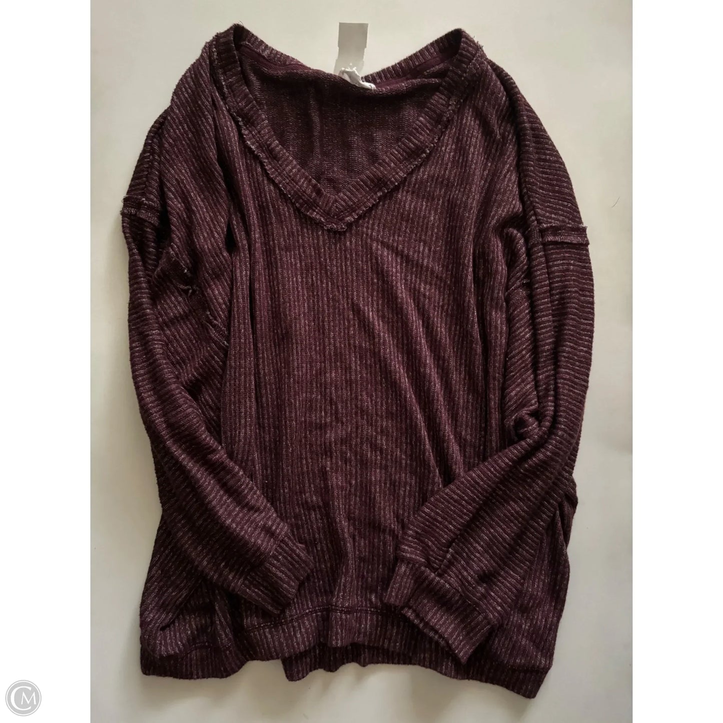 Sweatshirt Crewneck By Perch In Maroon, Size: 3x