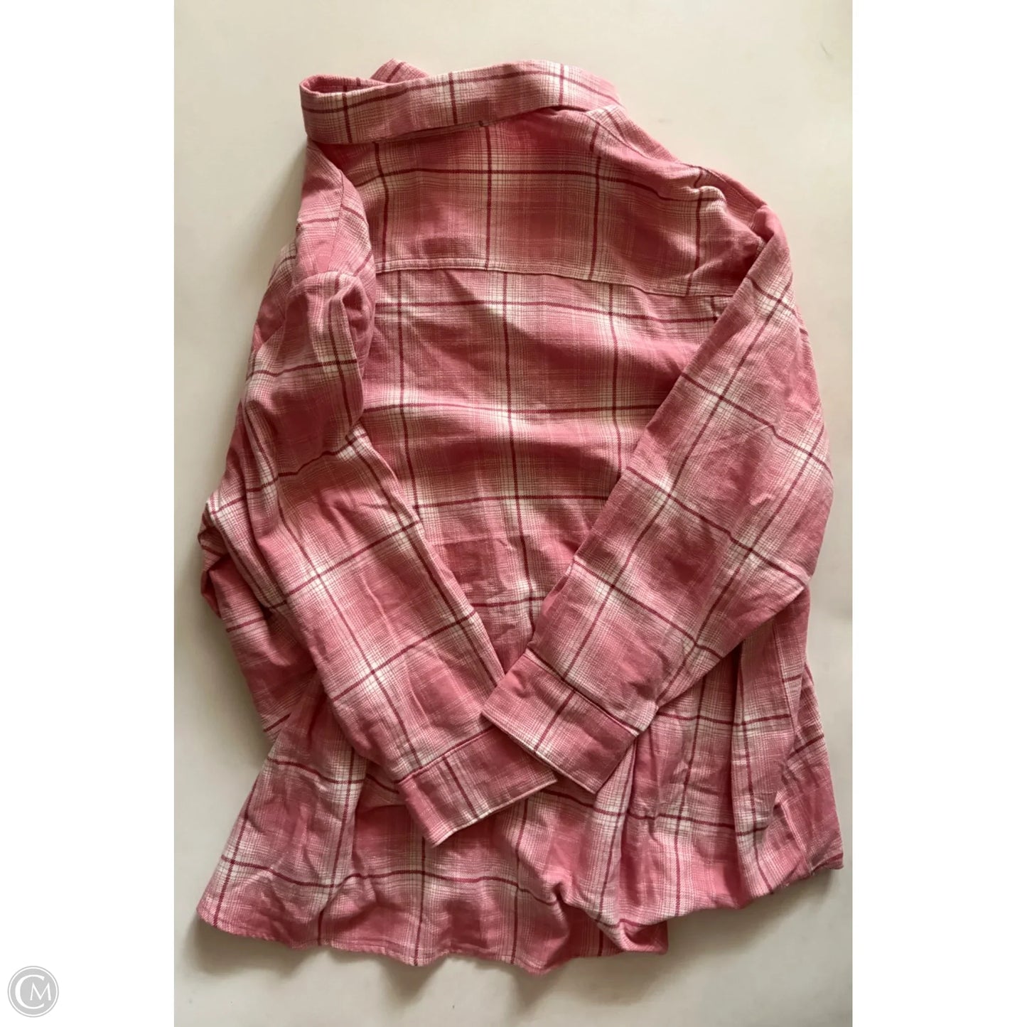 Top Long Sleeve By Old Navy In Plaid Pattern, Size: 2x