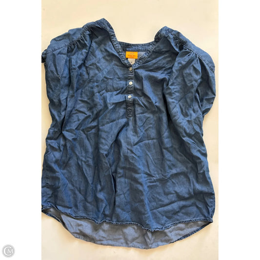 Top Short Sleeve By Ruby Rd In Blue, Size: 2x
