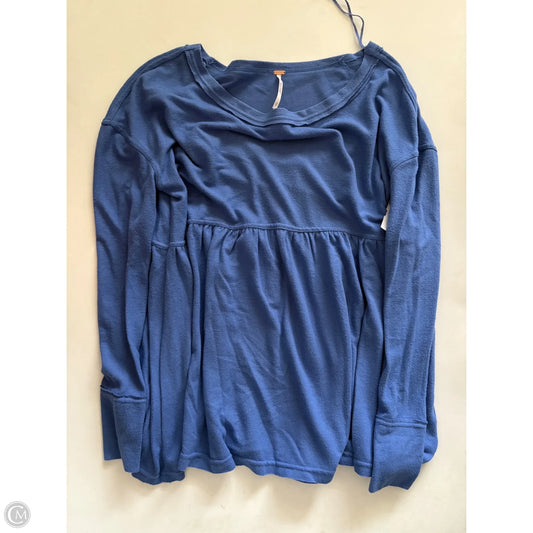 Top Long Sleeve By Free People In Blue, Size: Xs
