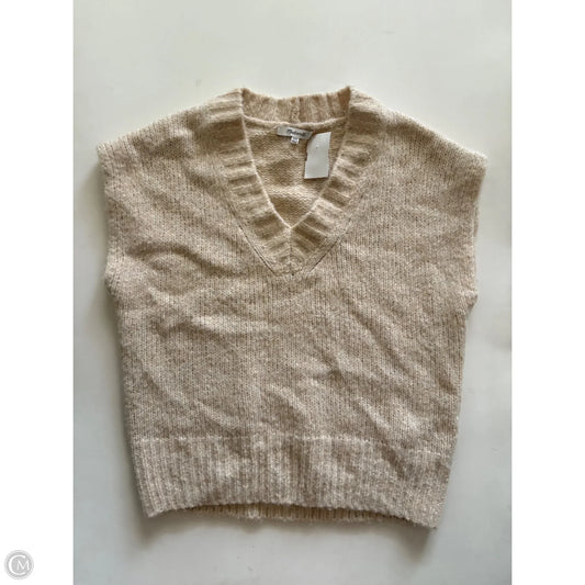 Vest Sweater By Madewell In Cream, Size: Xxs