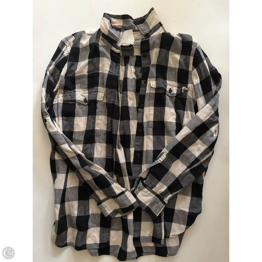 Top Long Sleeve By Denim & Supply By Ralph Lauren In Plaid Pattern, Size: L