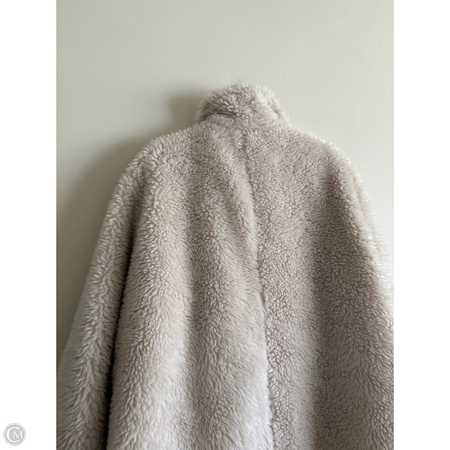 Coat Faux Fur & Sherpa By Clothes Mentor In Cream, Size: L