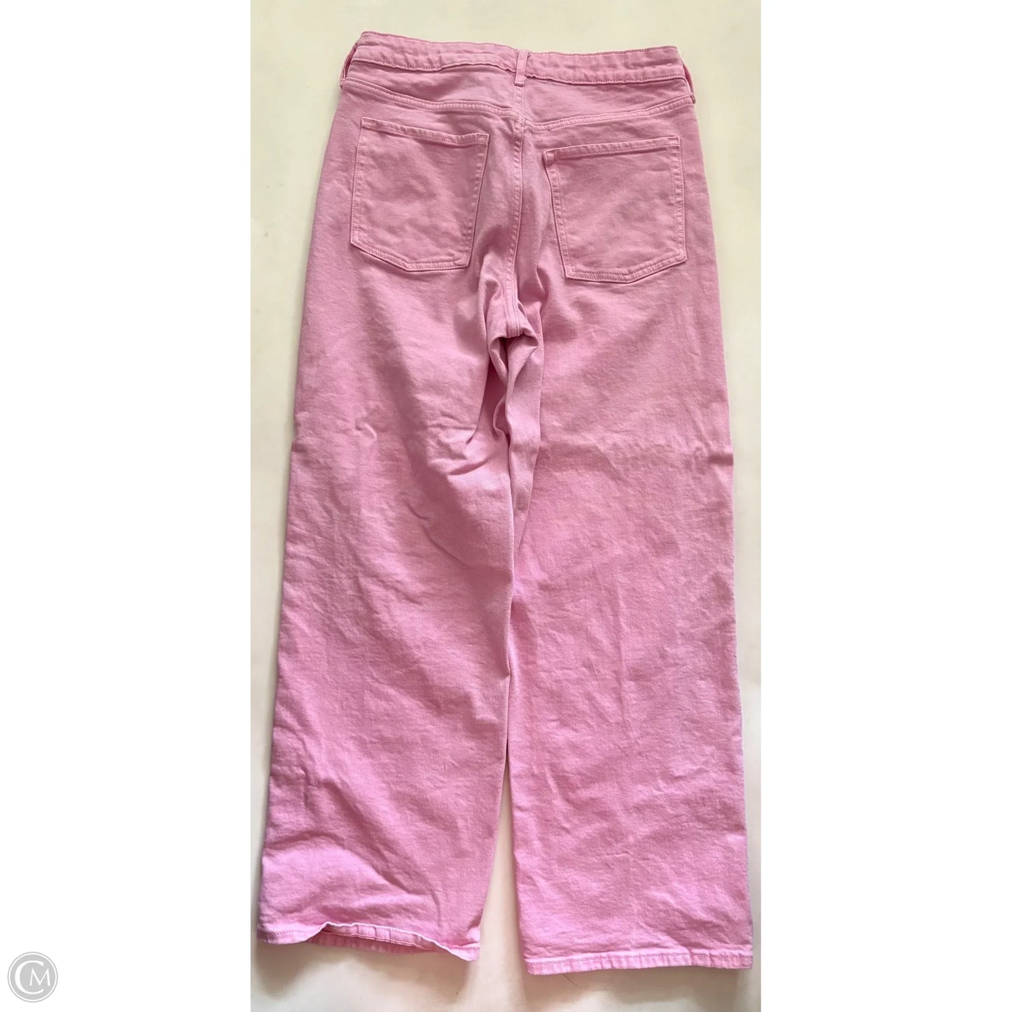 Jeans Wide Leg By Old Navy In Pink, Size: 12