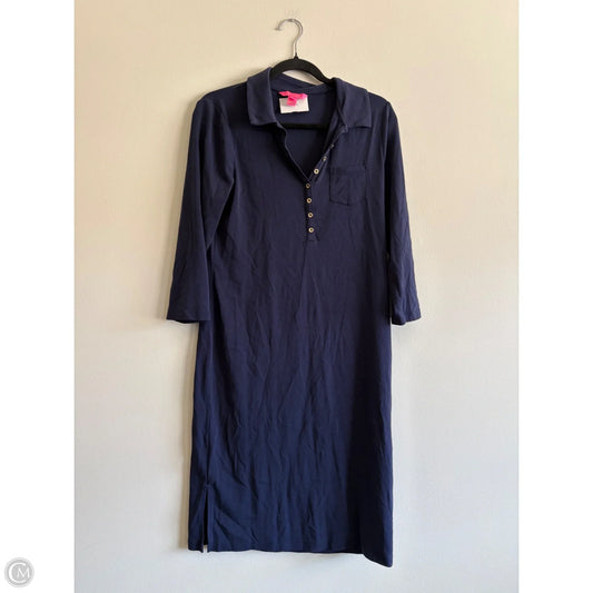 Dress Casual Maxi By Lilly Pulitzer In Navy, Size: L