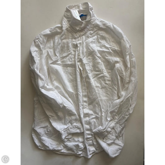 Top Long Sleeve By Old Navy In White, Size: M