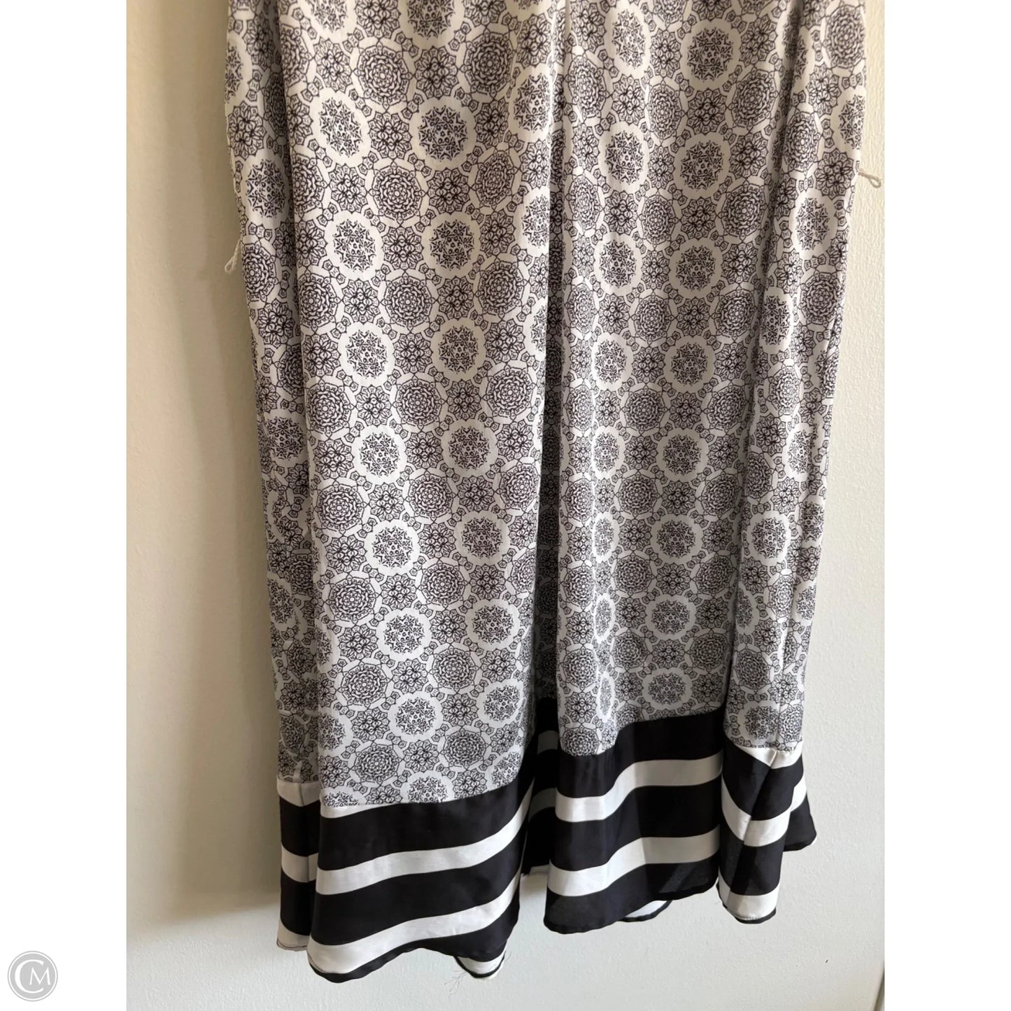 Dress Casual Midi By Peter Som In Black & White, Size: M