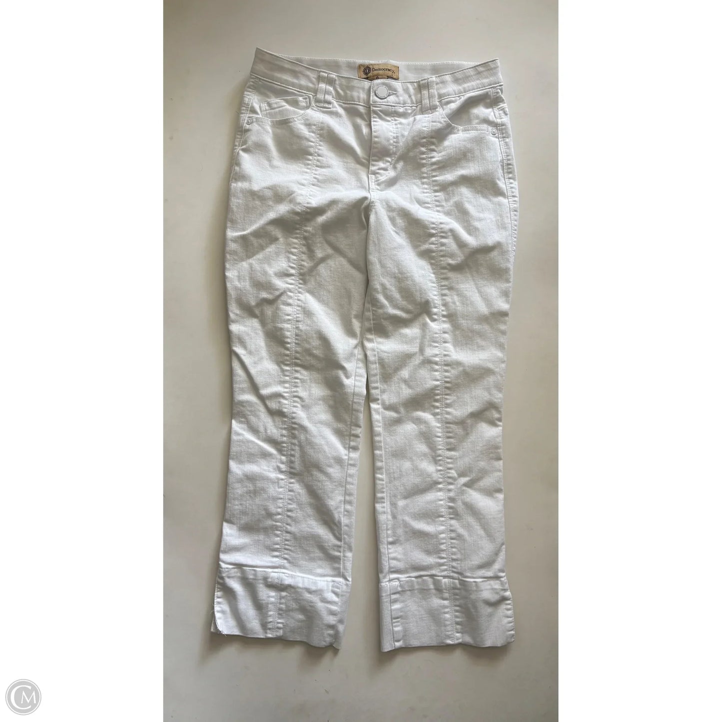 Jeans Straight By Democracy In White, Size: 6