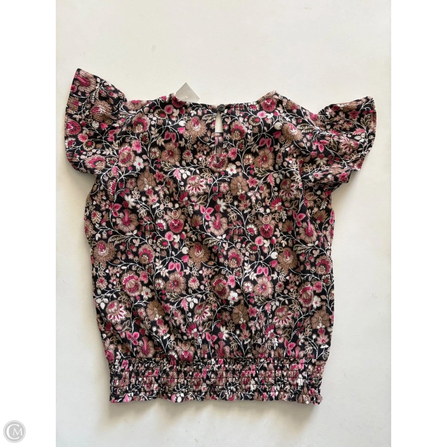 Top Short Sleeve By Ann Taylor In Floral Print, Size: Xs