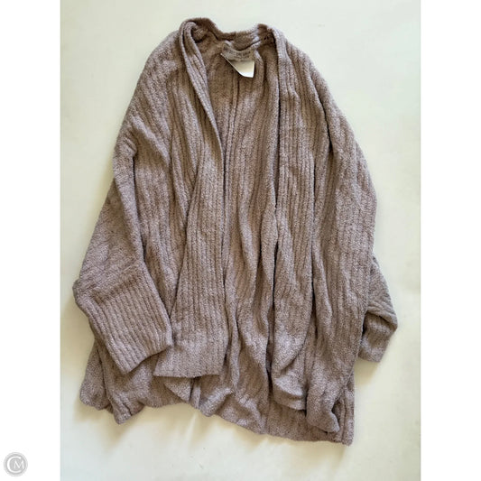 Sweater Cardigan By Barefoot Dreams In Taupe, Size: 1x