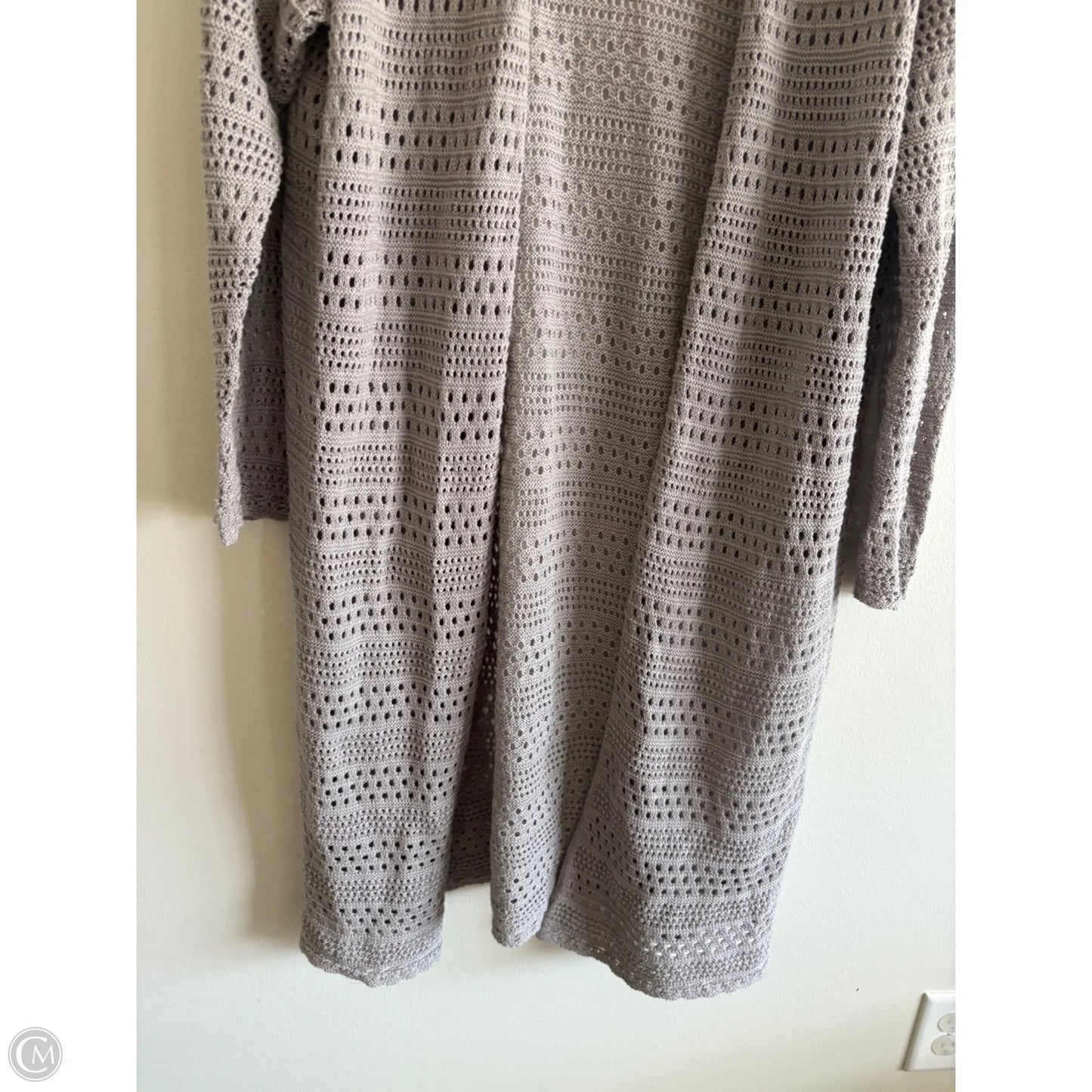 Sweater Cardigan By Torrid In Grey, Size: 2x
