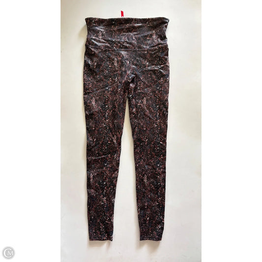 Athletic Leggings By Spanx In Animal Print, Size: L