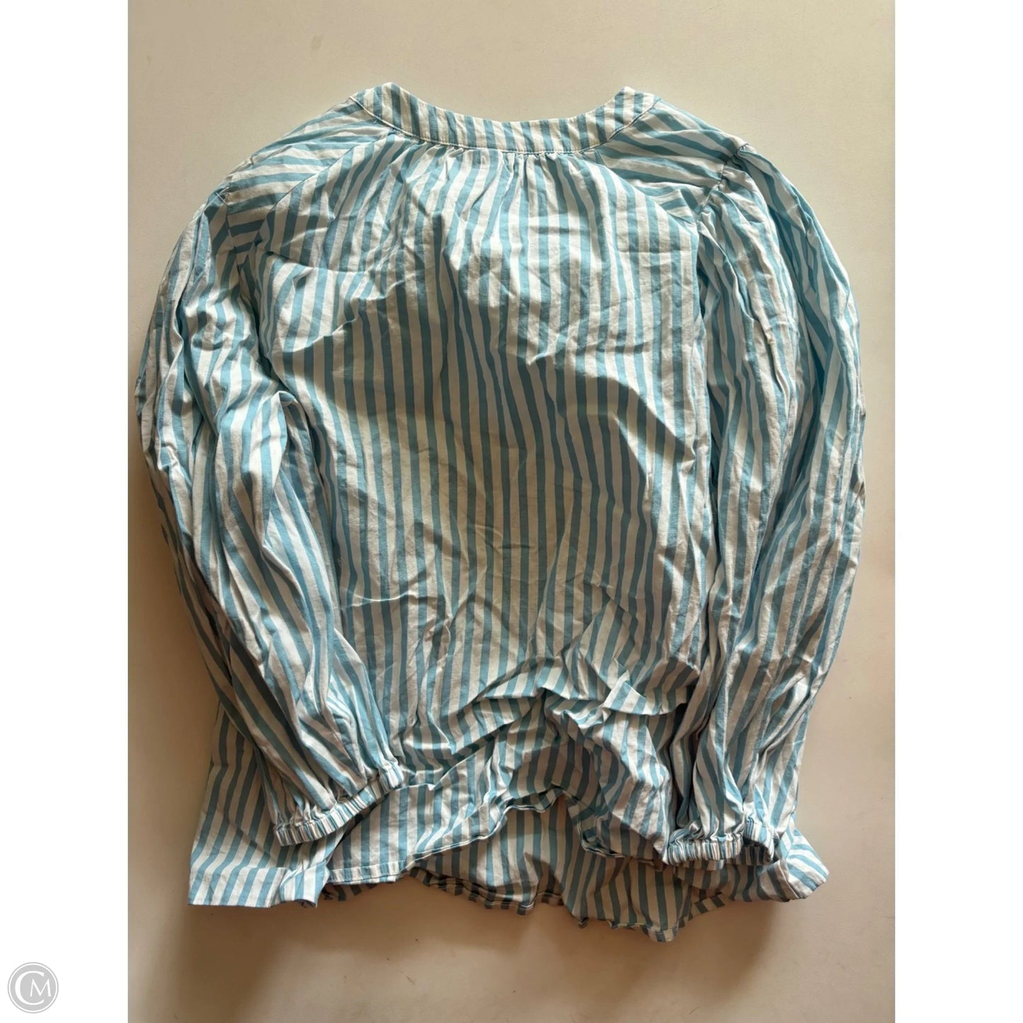 Top Long Sleeve By A New Day In Striped Pattern, Size: M