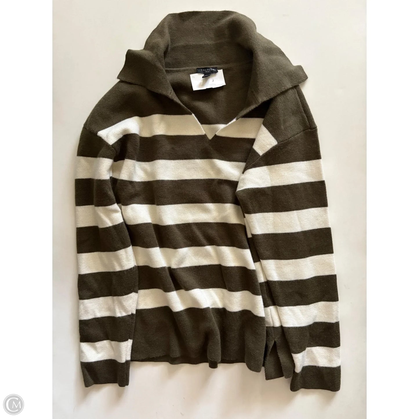 Sweater By Talbots In Striped Pattern, Size: Lp